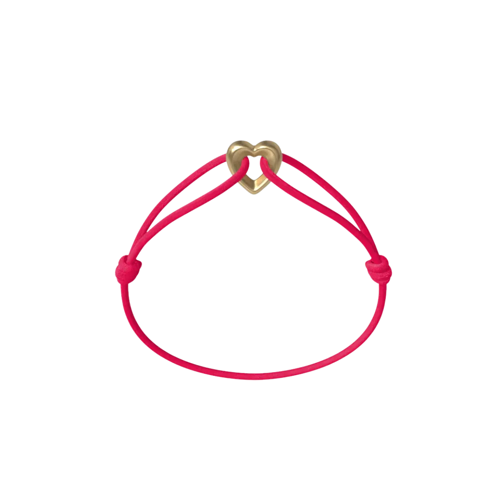 Bracelet Cordon - Golden Heart