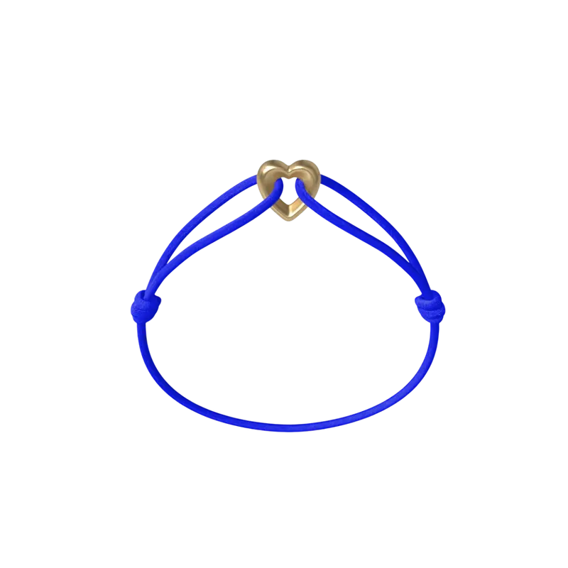 Bracelet Cordon - Golden Heart