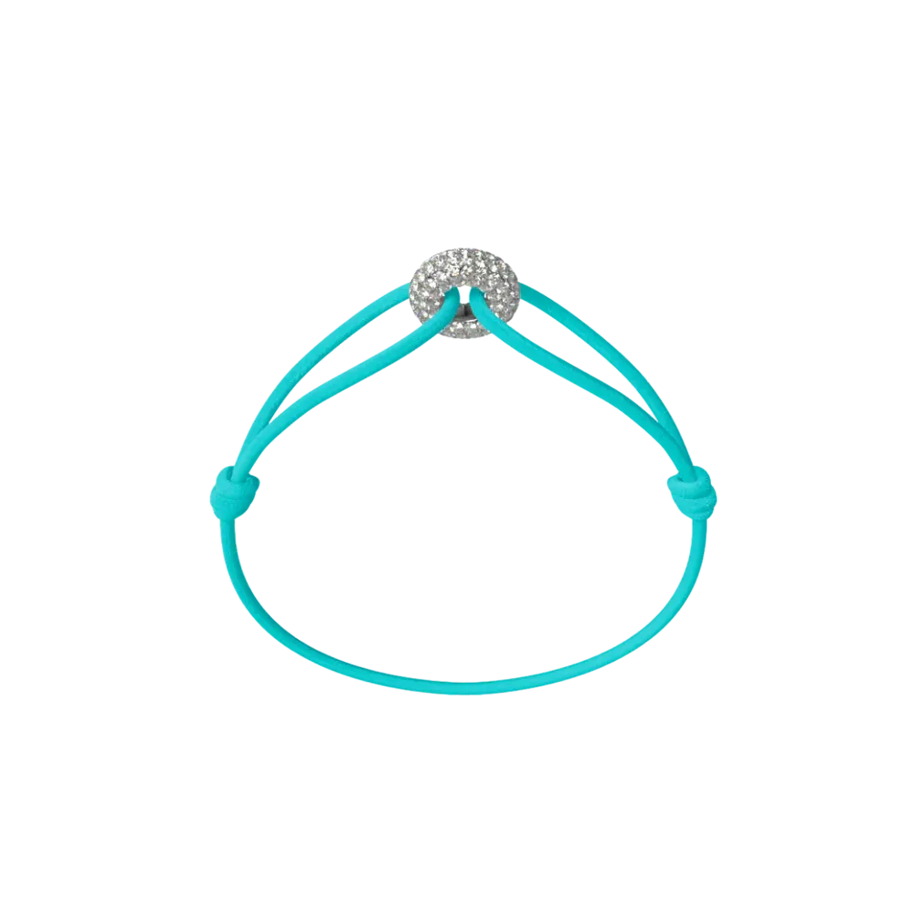 Bracelet Cordon - Mini Silver Soho Pavé