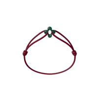 Bracelet Cordon - Mini Green Clover