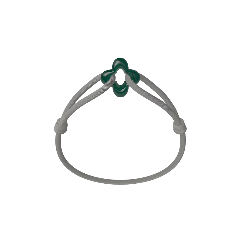 Bracelet Cordon - Green Clover