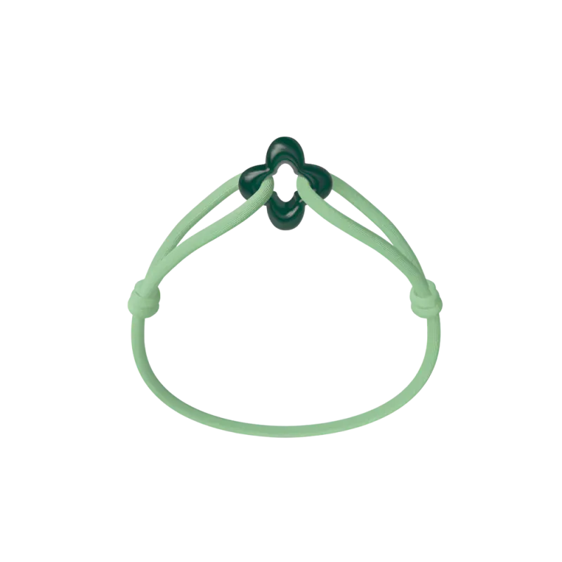 Bracelet Cordon - Green Clover