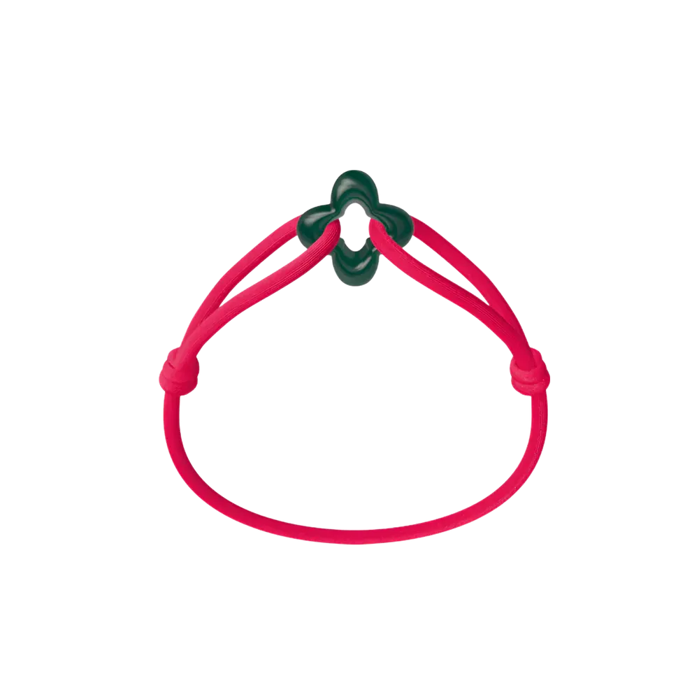 Bracelet Cordon - Green Clover