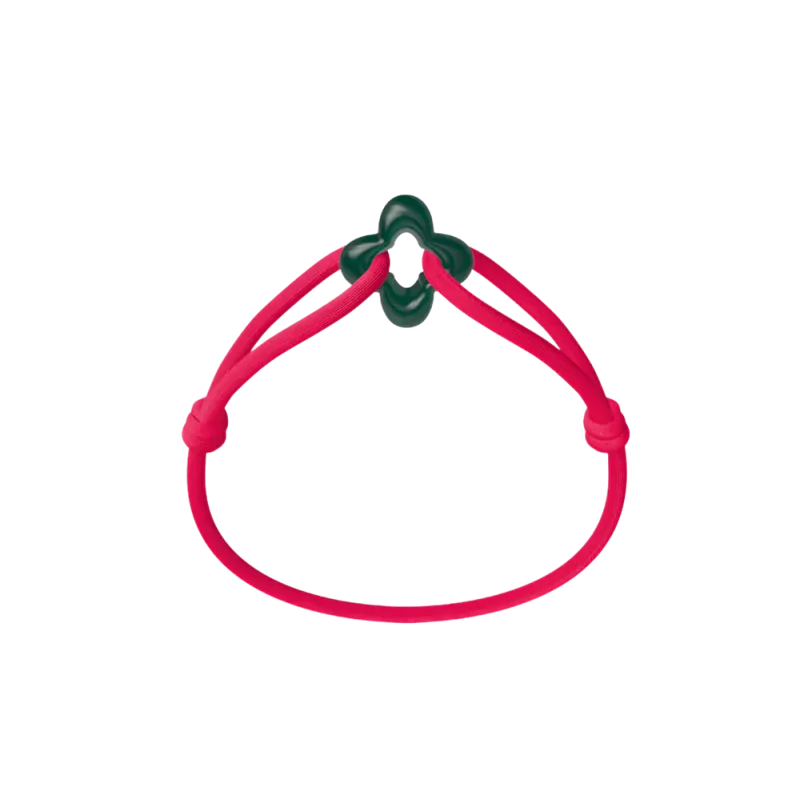 Bracelet Cordon - Green Clover