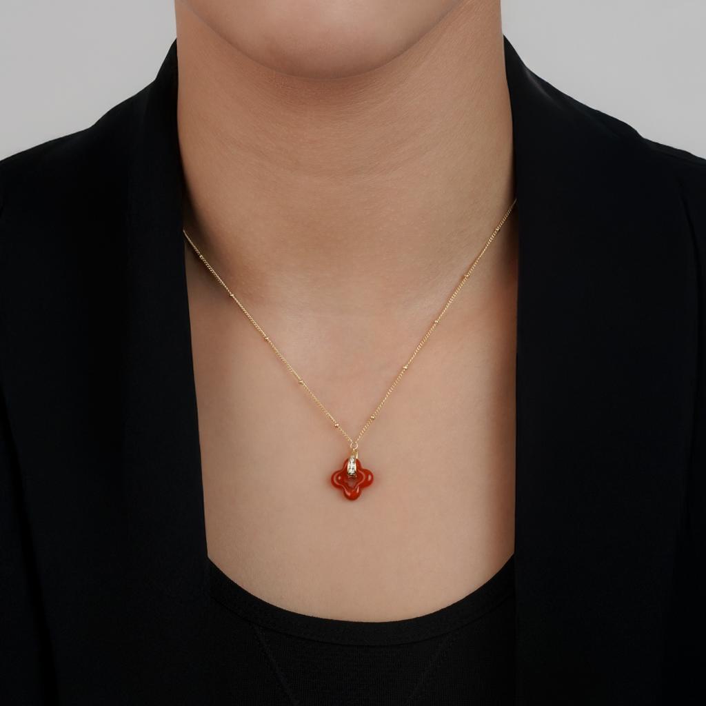 Collier Golden Clover
