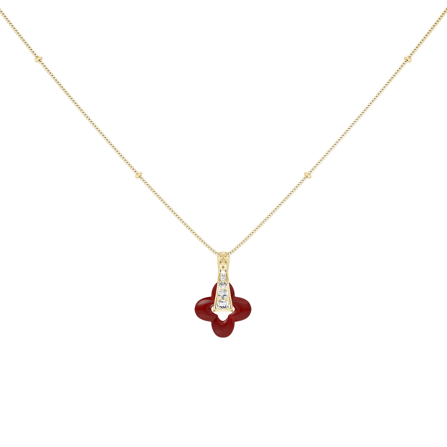 Collier Golden Clover

