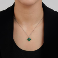 Collier Silver Clover
