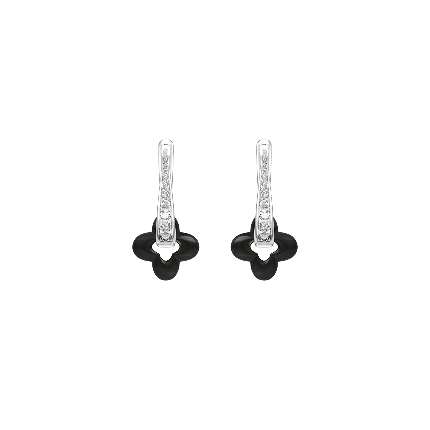 Boucles d'oreilles Silver Clover
