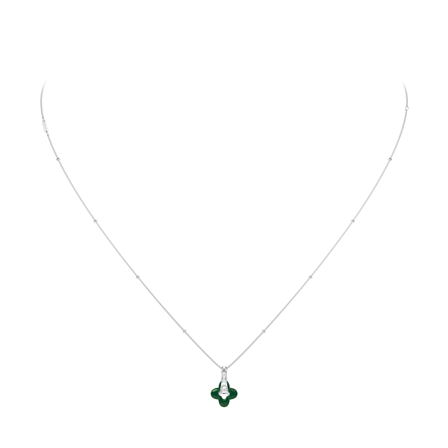 Collier Silver Clover
