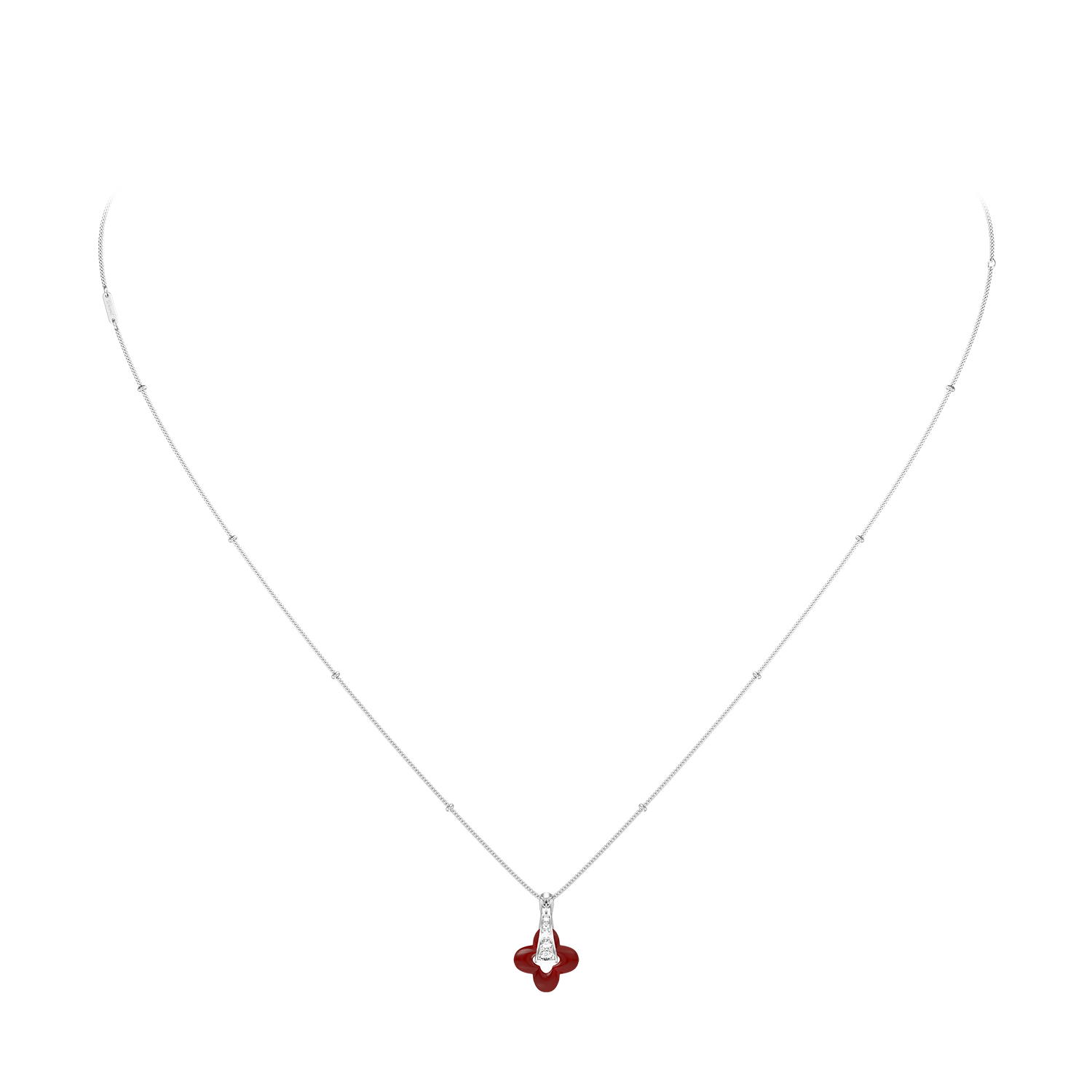 Collier Silver Clover
