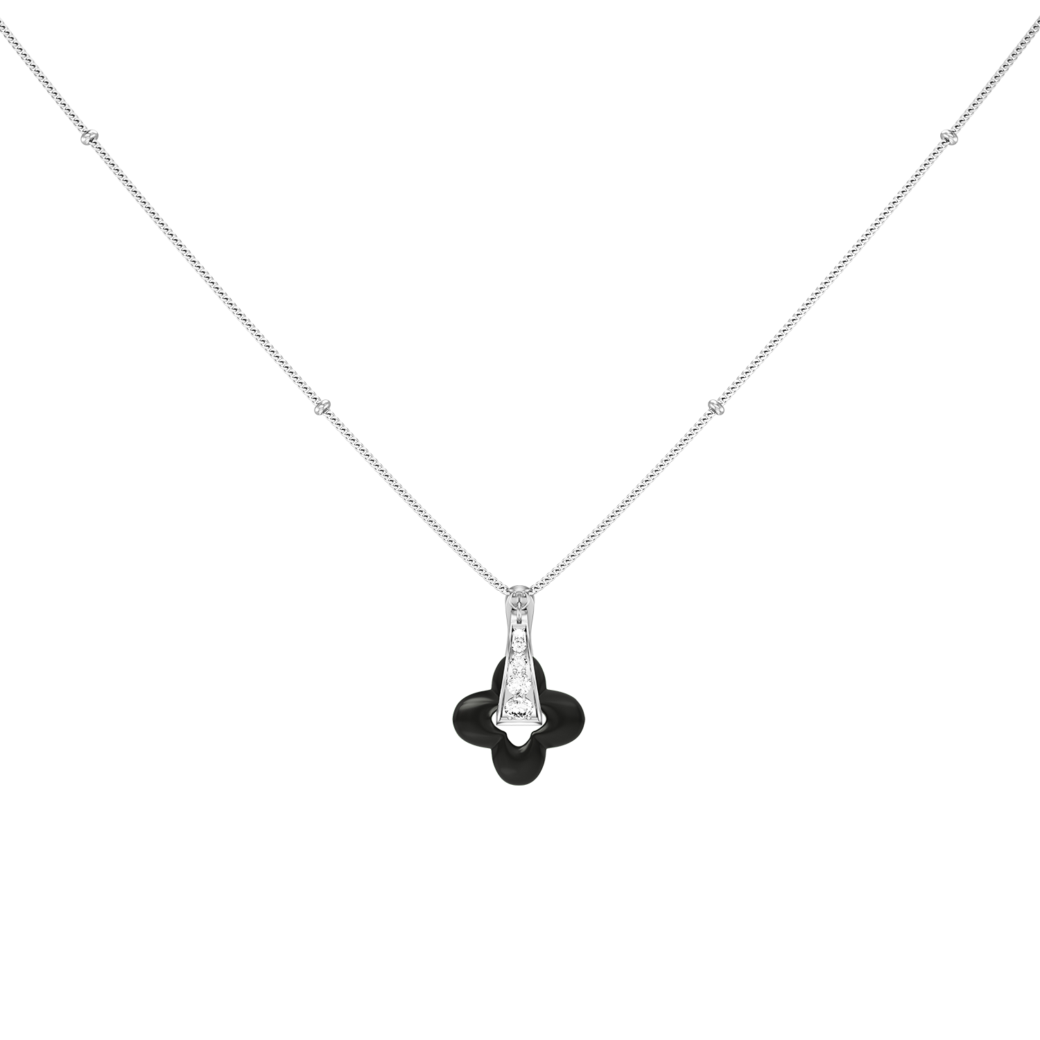 Collier Silver Clover
