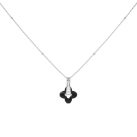 Collier Silver Clover
