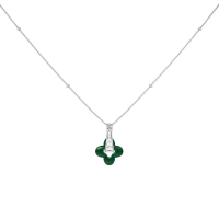 Collier Silver Clover
