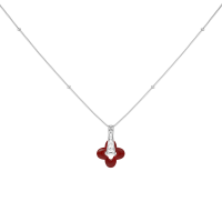 Collier Silver Clover
