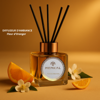 Menkal Parfums Pack Traditionnel &ndash; Diffuseurs d&rsquo;Ambiance MENKAL &ndash; Oud, Fleur d&rsquo;Oranger & Musk Ambr&eacute; (3 x 100 ml)
